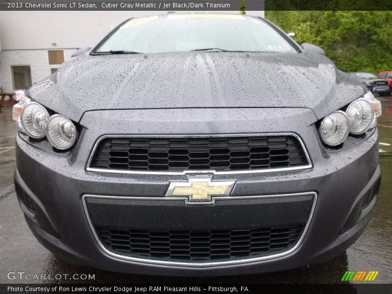 Cyber Gray Metallic / Jet Black/Dark Titanium 2013 Chevrolet Sonic LT Sedan