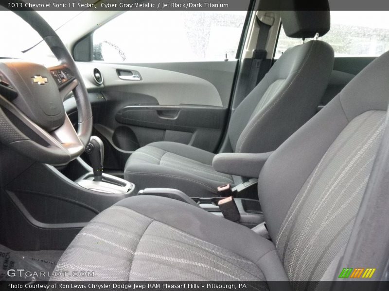 Cyber Gray Metallic / Jet Black/Dark Titanium 2013 Chevrolet Sonic LT Sedan