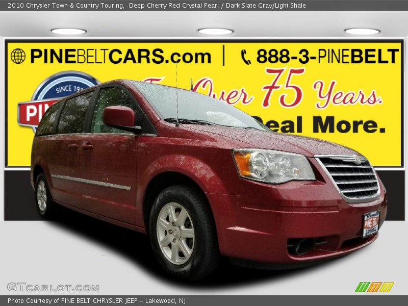 Deep Cherry Red Crystal Pearl / Dark Slate Gray/Light Shale 2010 Chrysler Town & Country Touring