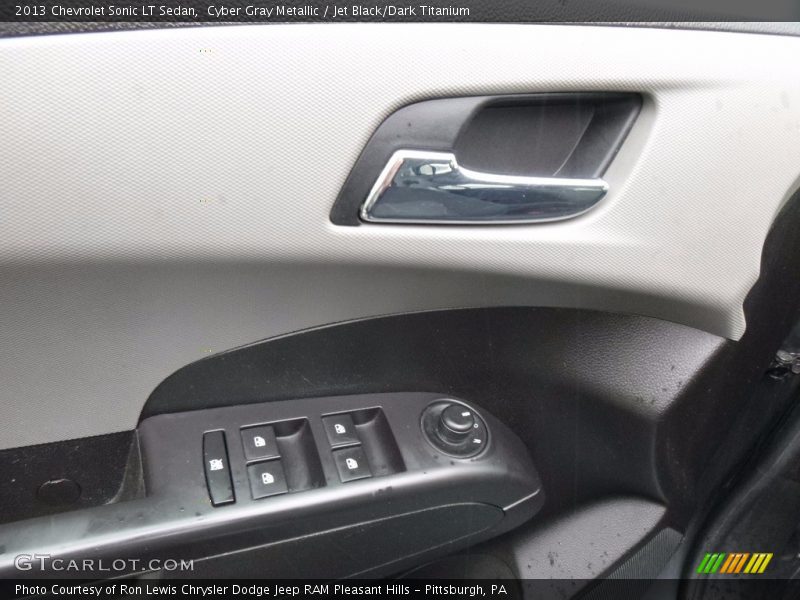 Cyber Gray Metallic / Jet Black/Dark Titanium 2013 Chevrolet Sonic LT Sedan