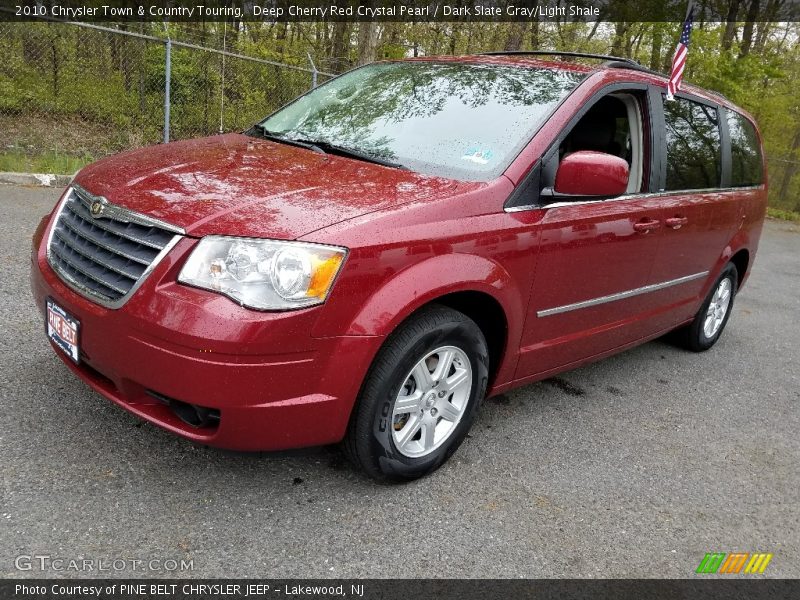 Deep Cherry Red Crystal Pearl / Dark Slate Gray/Light Shale 2010 Chrysler Town & Country Touring