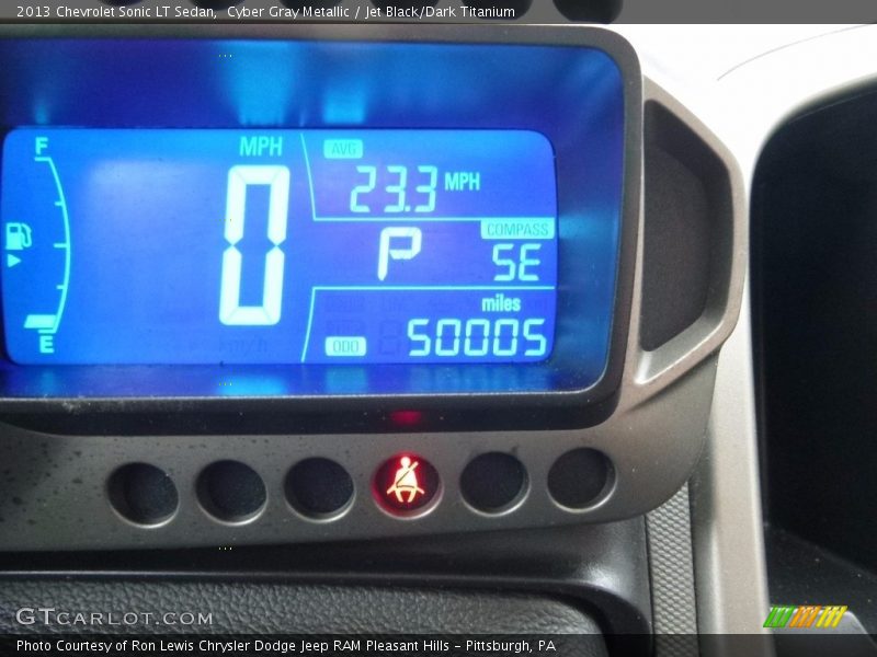 Cyber Gray Metallic / Jet Black/Dark Titanium 2013 Chevrolet Sonic LT Sedan