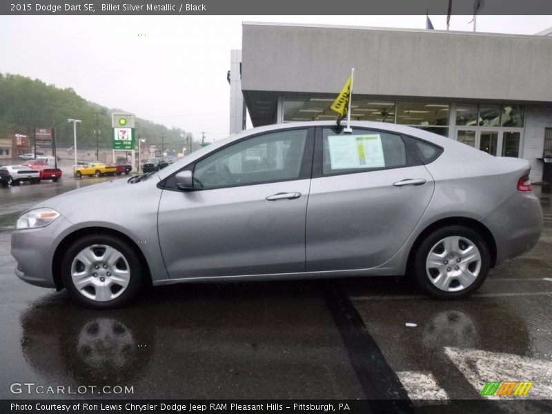 Billet Silver Metallic / Black 2015 Dodge Dart SE
