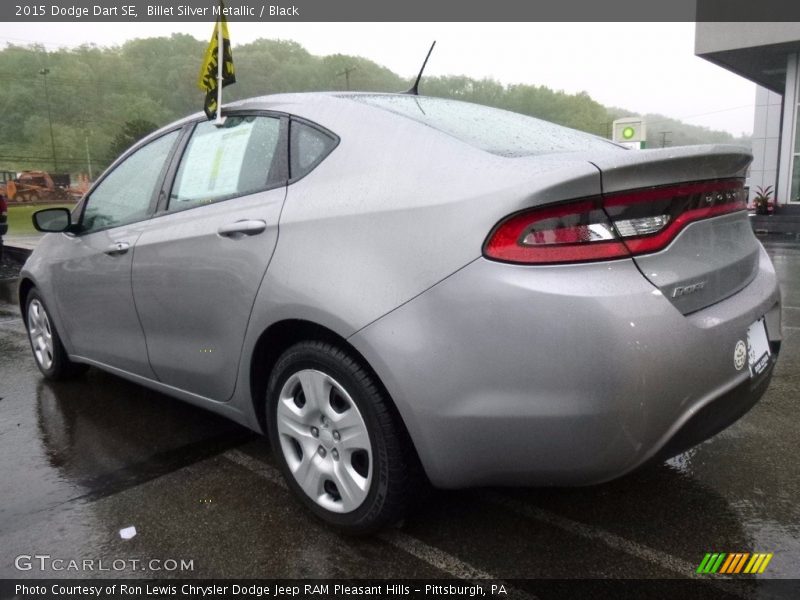 Billet Silver Metallic / Black 2015 Dodge Dart SE