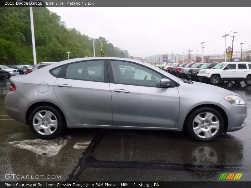 Billet Silver Metallic / Black 2015 Dodge Dart SE