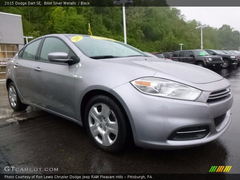 Billet Silver Metallic / Black 2015 Dodge Dart SE