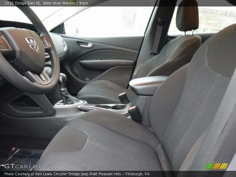 Billet Silver Metallic / Black 2015 Dodge Dart SE