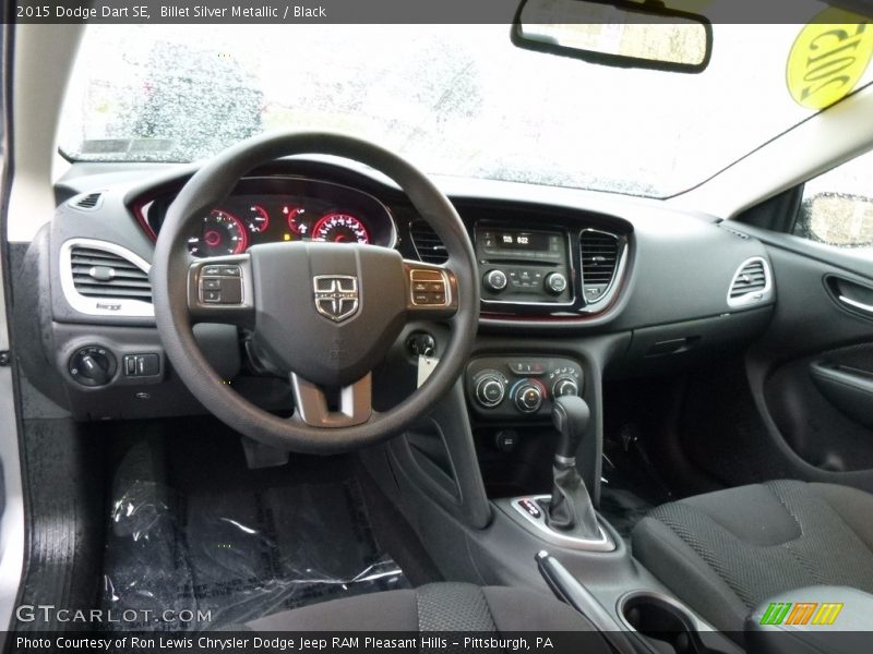 Billet Silver Metallic / Black 2015 Dodge Dart SE