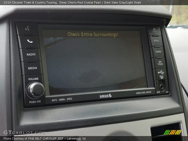 Deep Cherry Red Crystal Pearl / Dark Slate Gray/Light Shale 2010 Chrysler Town & Country Touring