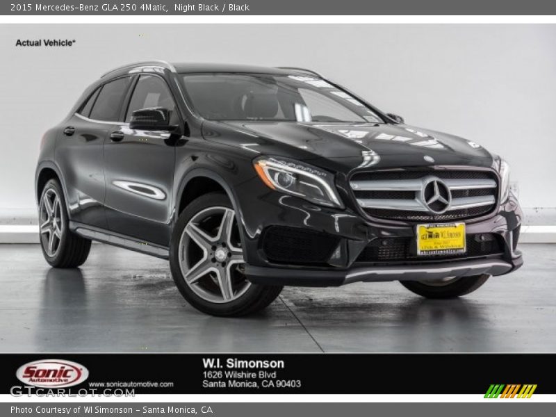 Night Black / Black 2015 Mercedes-Benz GLA 250 4Matic