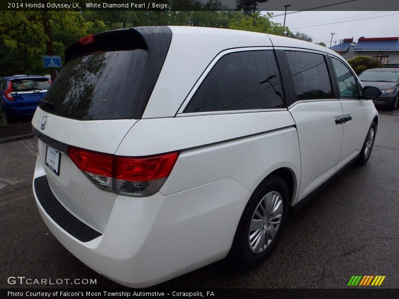 White Diamond Pearl / Beige 2014 Honda Odyssey LX