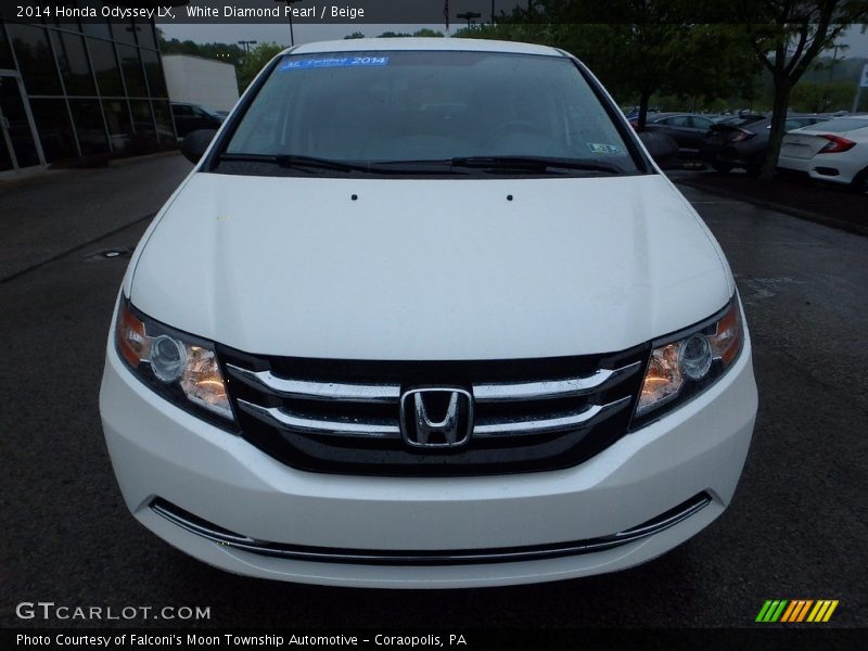 White Diamond Pearl / Beige 2014 Honda Odyssey LX