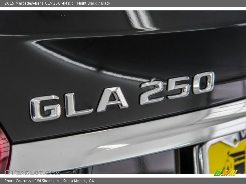 Night Black / Black 2015 Mercedes-Benz GLA 250 4Matic