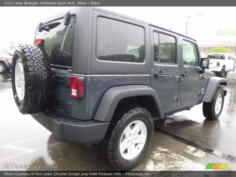 Rhino / Black 2017 Jeep Wrangler Unlimited Sport 4x4