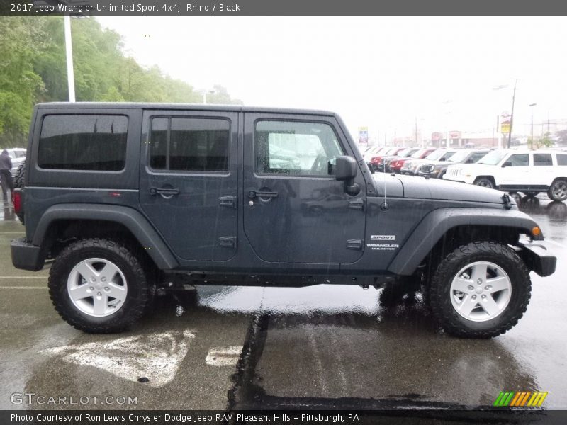 Rhino / Black 2017 Jeep Wrangler Unlimited Sport 4x4
