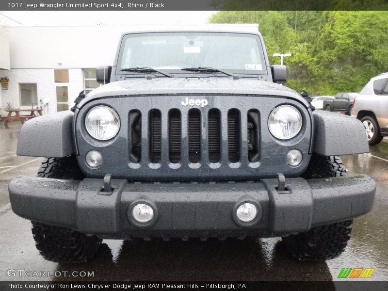 Rhino / Black 2017 Jeep Wrangler Unlimited Sport 4x4