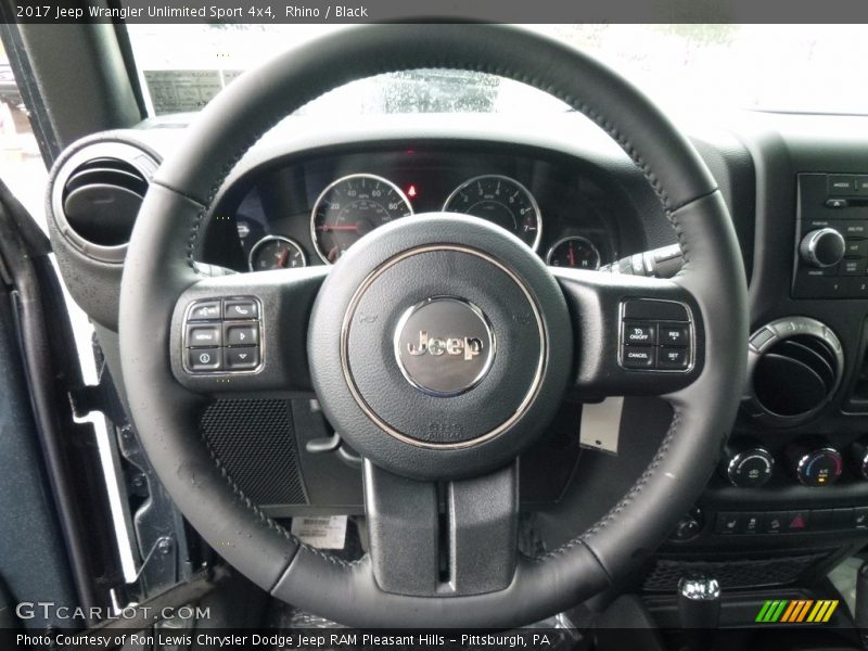 Rhino / Black 2017 Jeep Wrangler Unlimited Sport 4x4