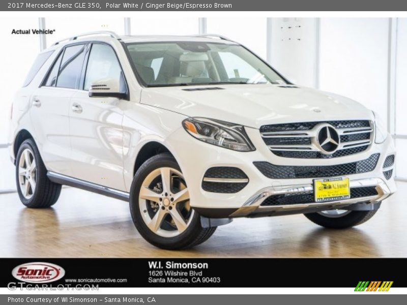 Polar White / Ginger Beige/Espresso Brown 2017 Mercedes-Benz GLE 350