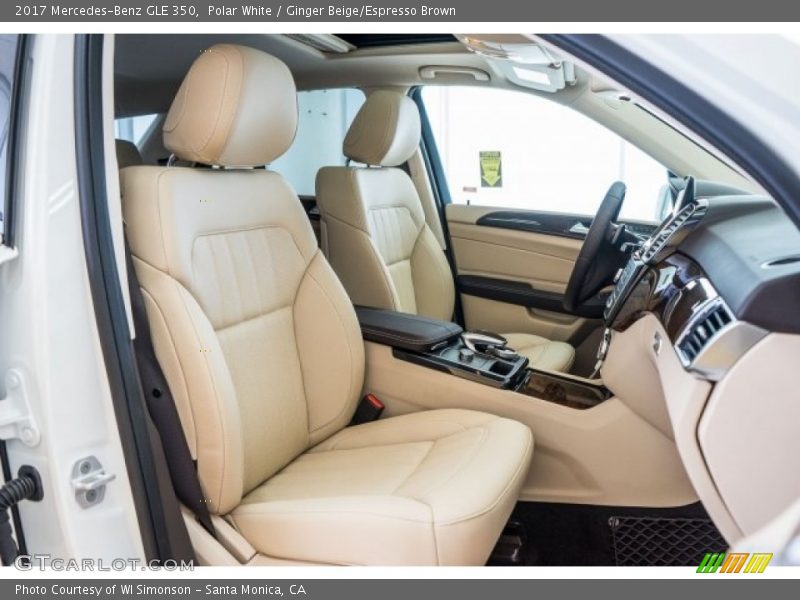 Polar White / Ginger Beige/Espresso Brown 2017 Mercedes-Benz GLE 350