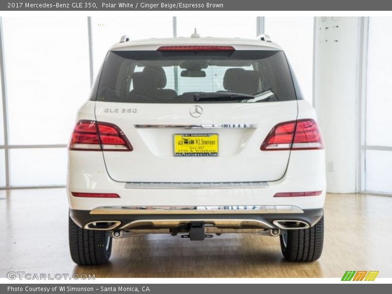 Polar White / Ginger Beige/Espresso Brown 2017 Mercedes-Benz GLE 350