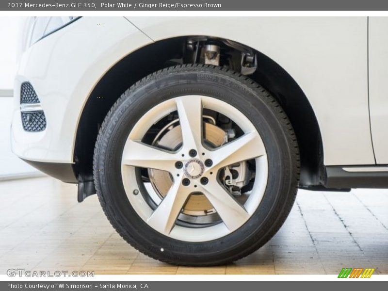 Polar White / Ginger Beige/Espresso Brown 2017 Mercedes-Benz GLE 350