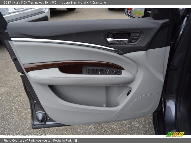 Modern Steel Metallic / Graystone 2017 Acura MDX Technology SH-AWD