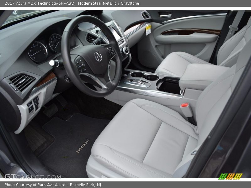 Modern Steel Metallic / Graystone 2017 Acura MDX Technology SH-AWD