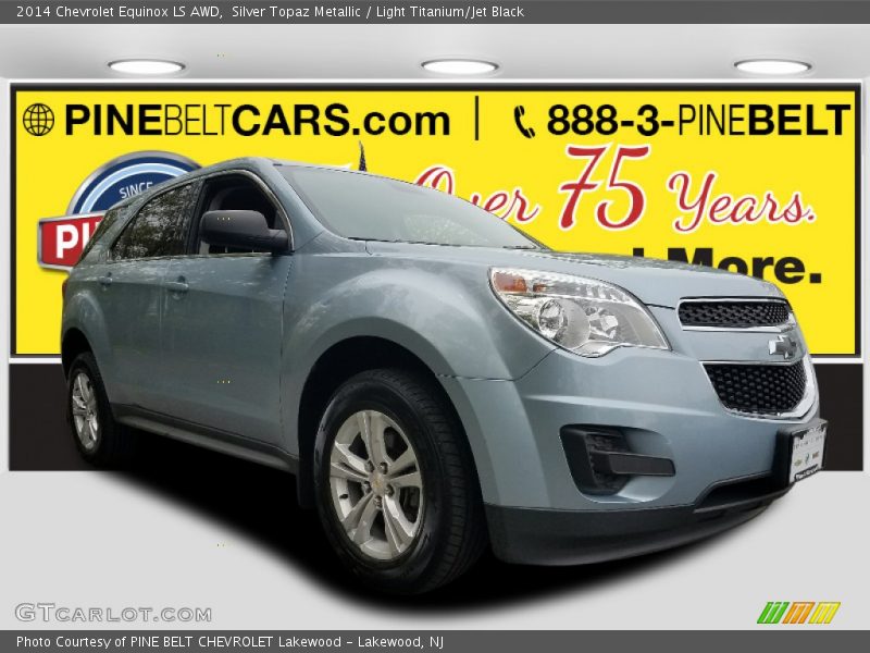 Silver Topaz Metallic / Light Titanium/Jet Black 2014 Chevrolet Equinox LS AWD