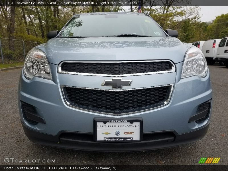Silver Topaz Metallic / Light Titanium/Jet Black 2014 Chevrolet Equinox LS AWD