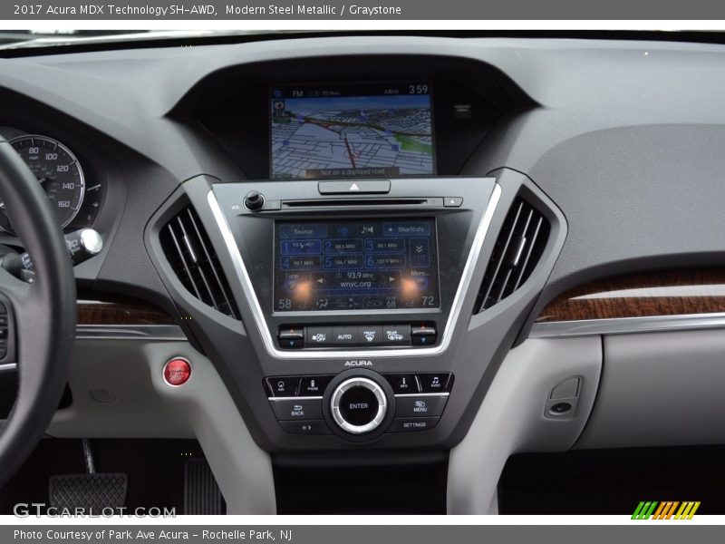 Modern Steel Metallic / Graystone 2017 Acura MDX Technology SH-AWD