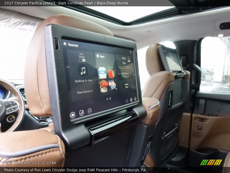 Dark Cordovan Pearl / Black/Deep Mocha 2017 Chrysler Pacifica Limited