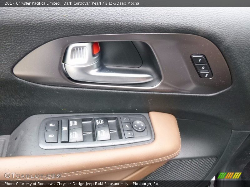 Dark Cordovan Pearl / Black/Deep Mocha 2017 Chrysler Pacifica Limited