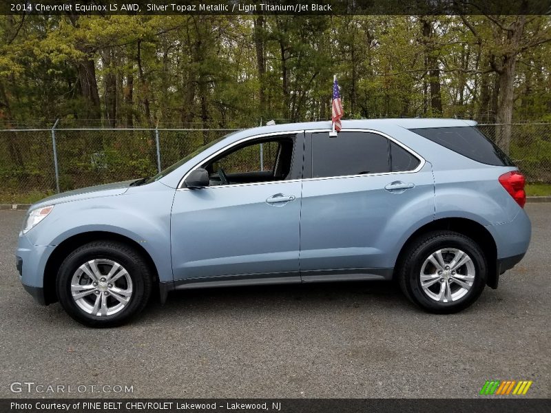 Silver Topaz Metallic / Light Titanium/Jet Black 2014 Chevrolet Equinox LS AWD