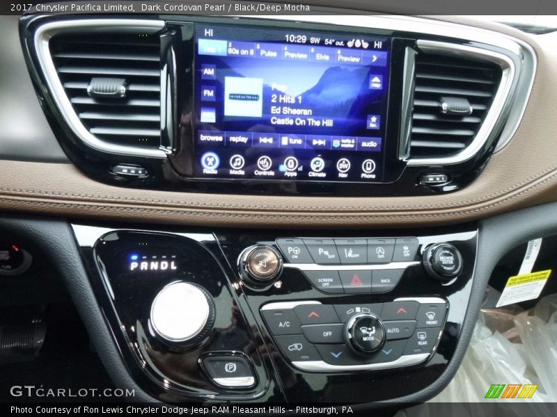 Dark Cordovan Pearl / Black/Deep Mocha 2017 Chrysler Pacifica Limited