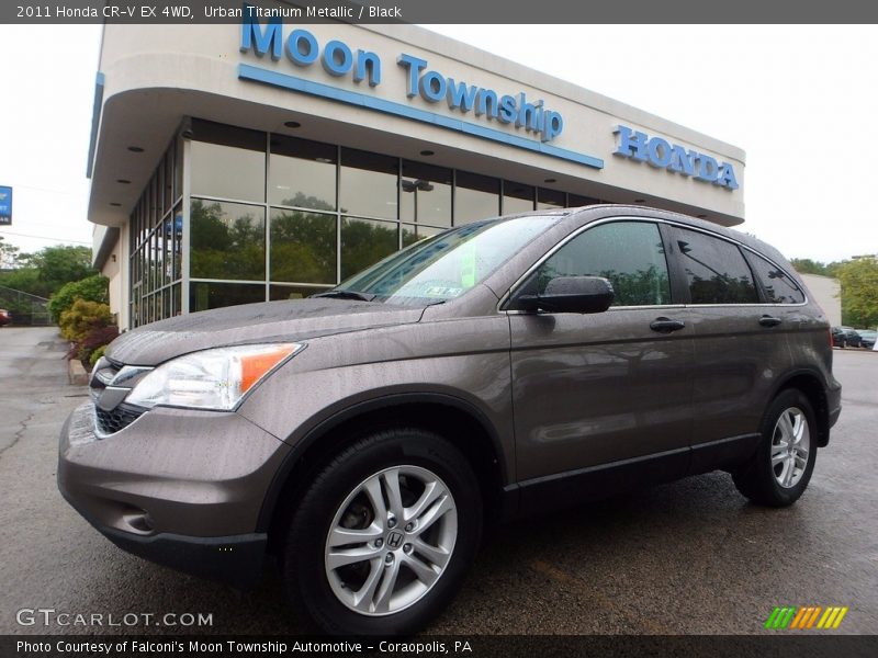 Urban Titanium Metallic / Black 2011 Honda CR-V EX 4WD