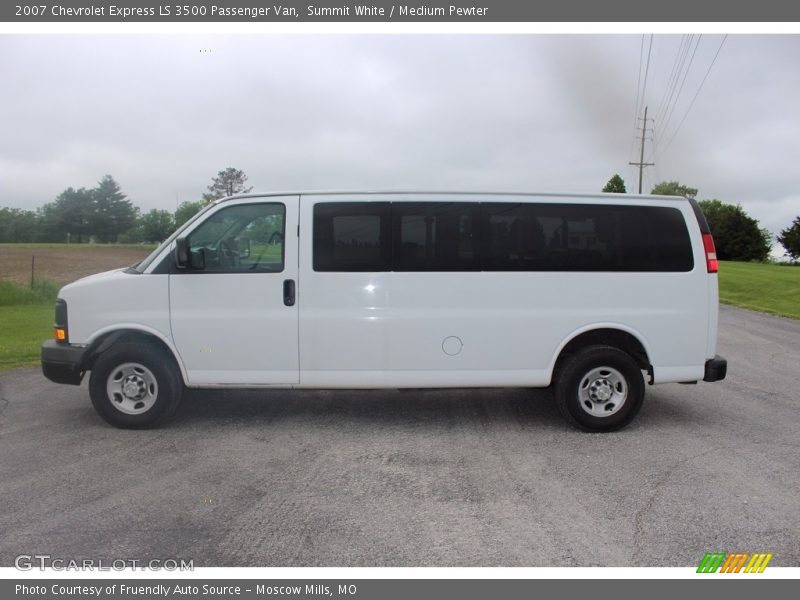 Summit White / Medium Pewter 2007 Chevrolet Express LS 3500 Passenger Van