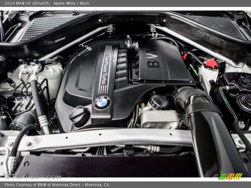 Alpine White / Black 2014 BMW X6 xDrive35i