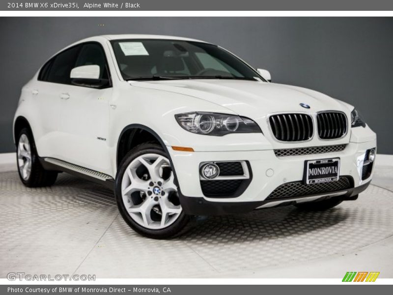 Alpine White / Black 2014 BMW X6 xDrive35i