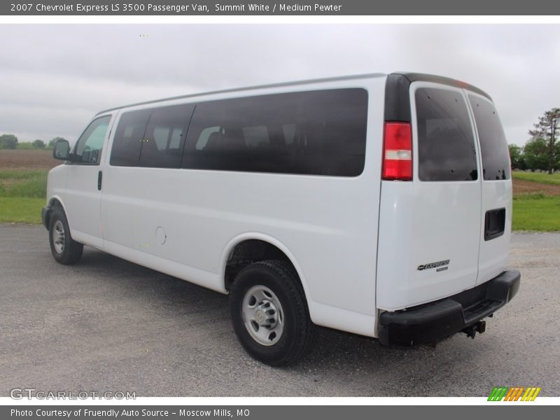 Summit White / Medium Pewter 2007 Chevrolet Express LS 3500 Passenger Van