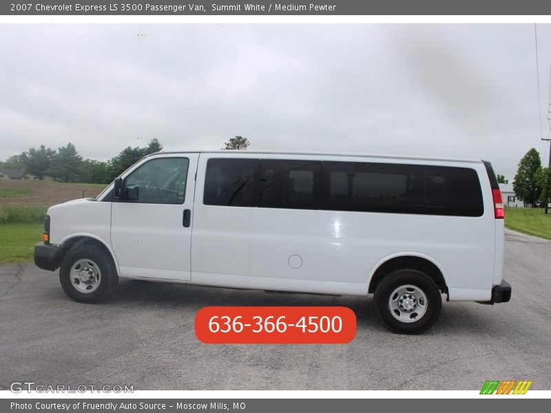 Summit White / Medium Pewter 2007 Chevrolet Express LS 3500 Passenger Van
