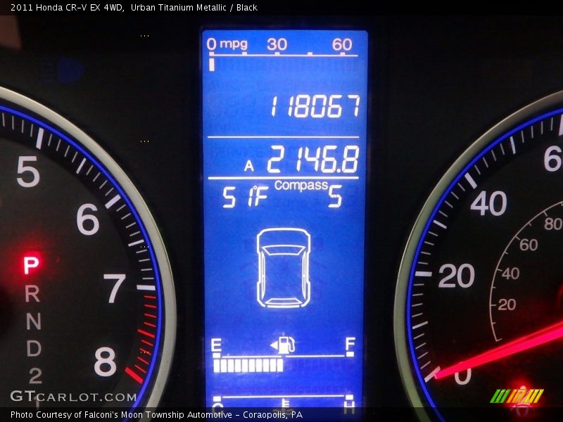 Urban Titanium Metallic / Black 2011 Honda CR-V EX 4WD