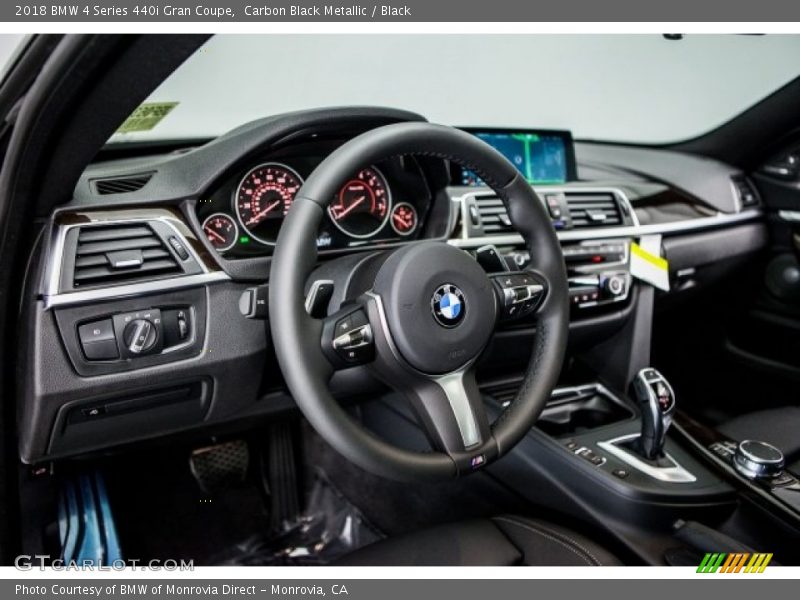 Carbon Black Metallic / Black 2018 BMW 4 Series 440i Gran Coupe