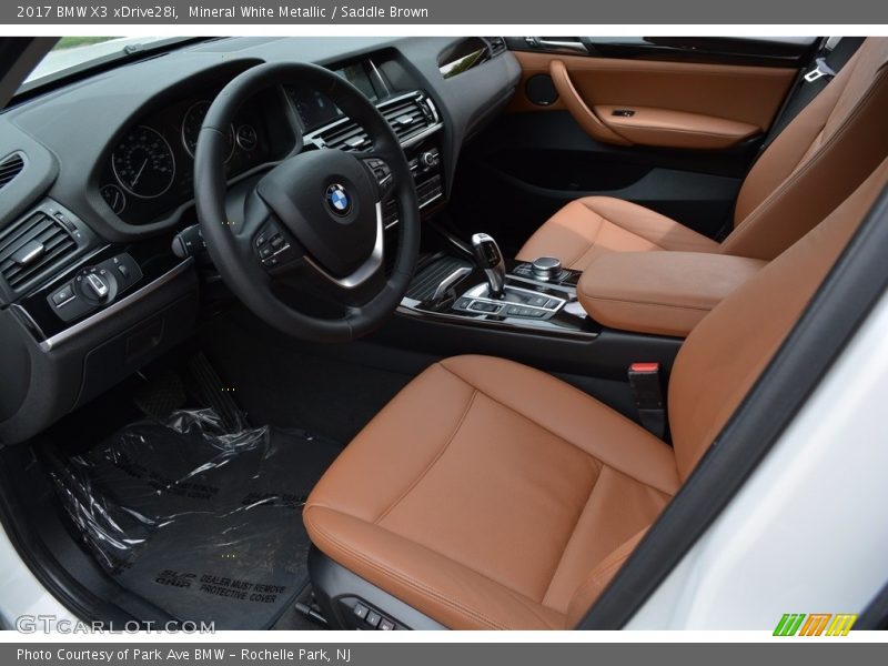 Mineral White Metallic / Saddle Brown 2017 BMW X3 xDrive28i