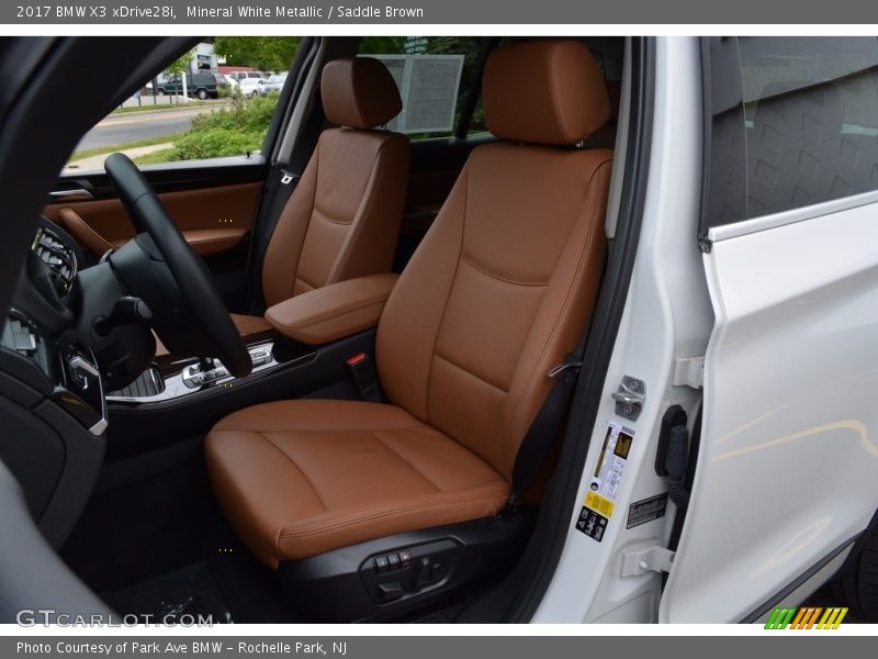Mineral White Metallic / Saddle Brown 2017 BMW X3 xDrive28i
