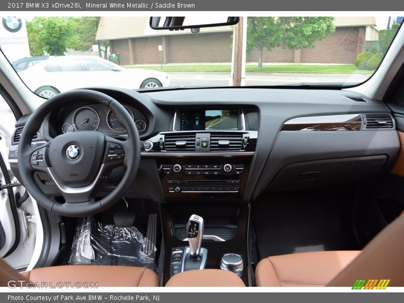 Mineral White Metallic / Saddle Brown 2017 BMW X3 xDrive28i