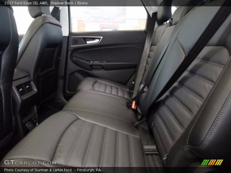 Rear Seat of 2017 Edge SEL AWD