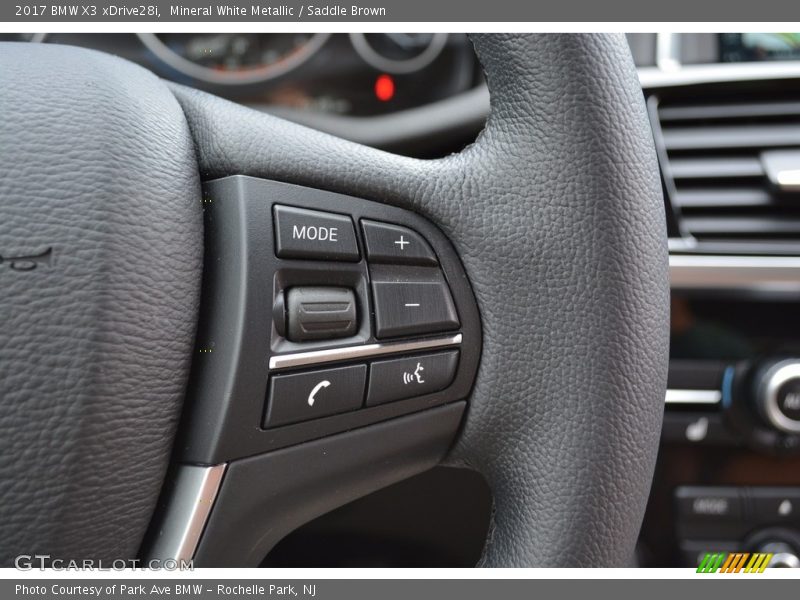 Mineral White Metallic / Saddle Brown 2017 BMW X3 xDrive28i