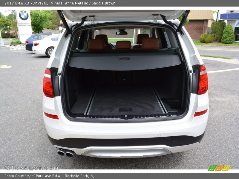 Mineral White Metallic / Saddle Brown 2017 BMW X3 xDrive28i
