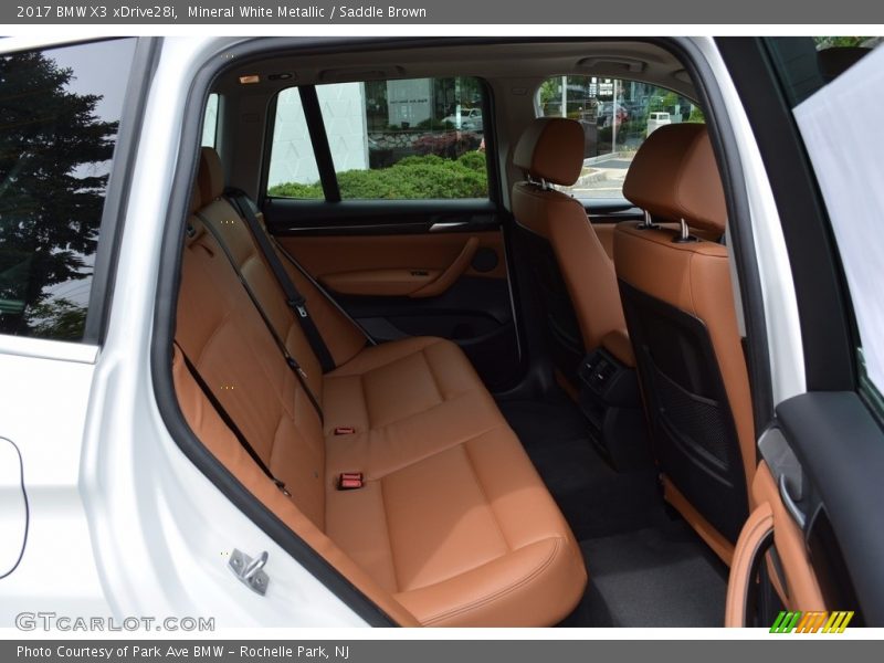 Mineral White Metallic / Saddle Brown 2017 BMW X3 xDrive28i