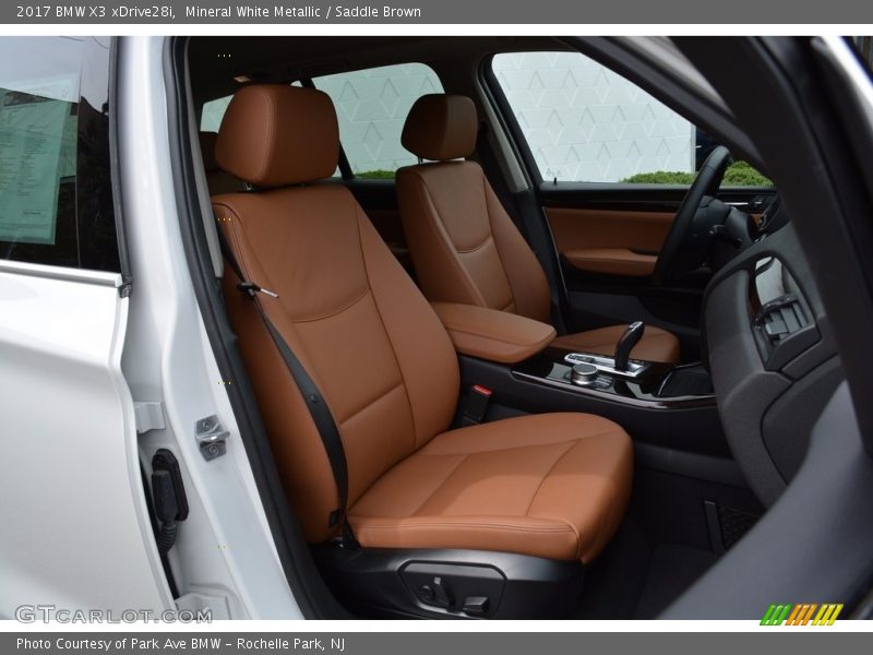 Mineral White Metallic / Saddle Brown 2017 BMW X3 xDrive28i